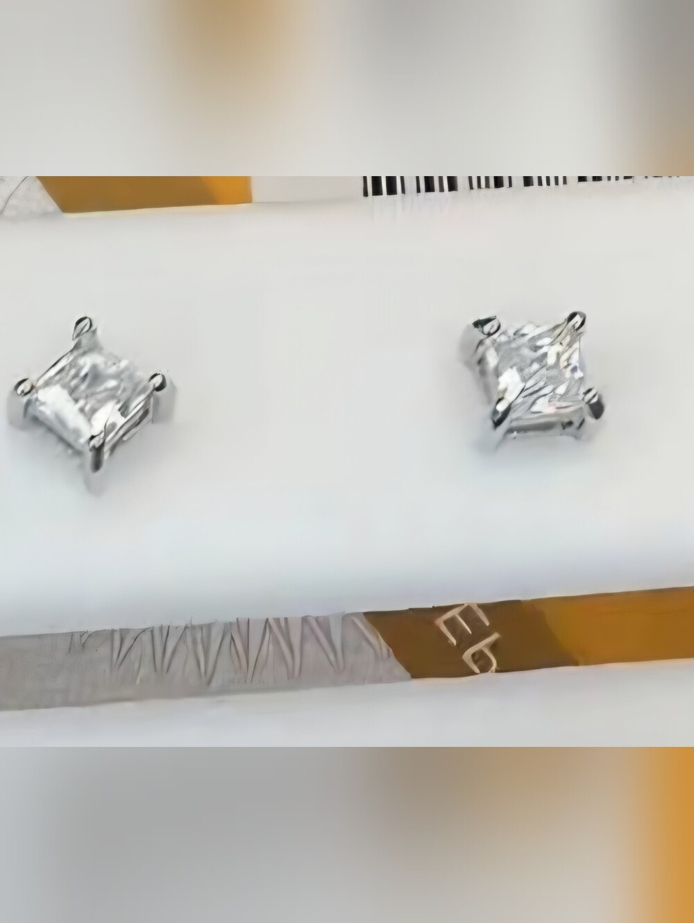 Silver Moissanite Star Charm Stud Earrings